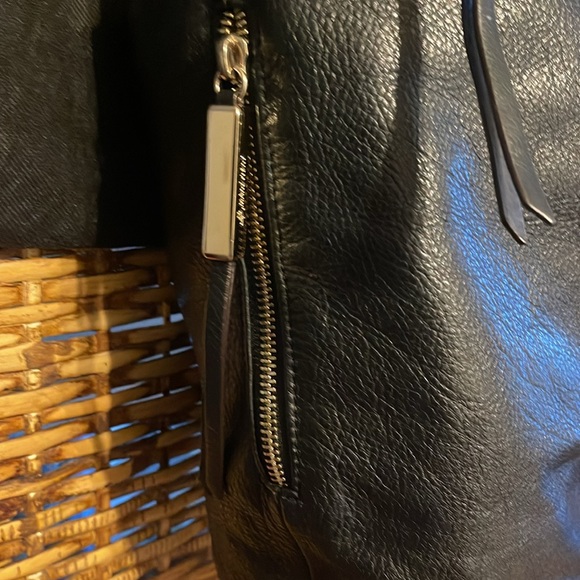 🦋 Bruce Makowski Leather Shoulder Bucket Bag - Picture 5 of 17